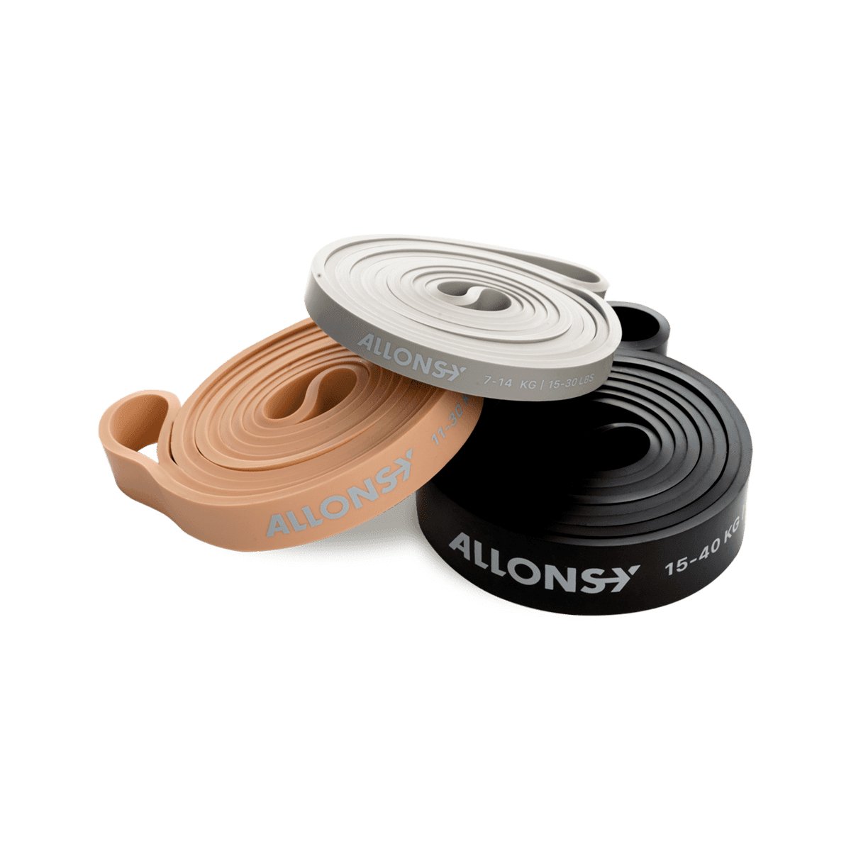 Power Band Træningselastik Naturgummi 3Pack - Allons-Y