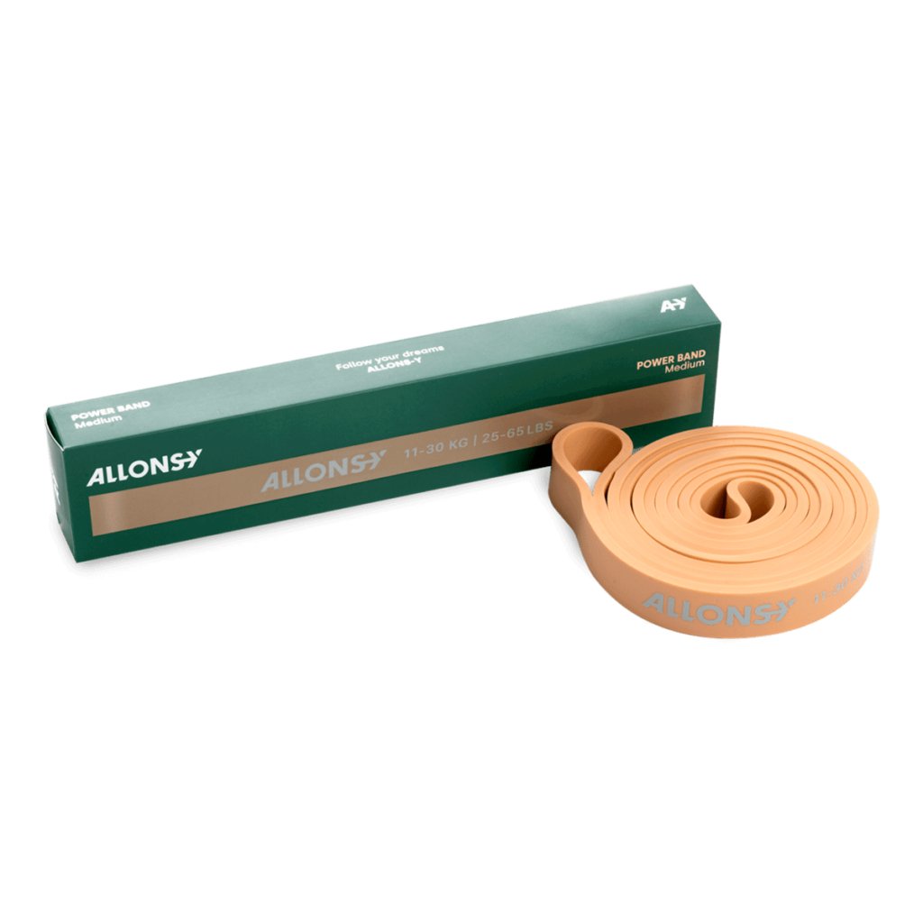 Power Band Træningselastik Naturgummi - Medium - Allons-Y